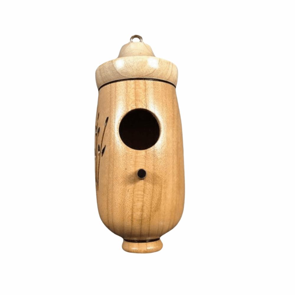 Wooden Hanging Bird House Handmade Pet Cottage Pet Cottage Hummingbird House Outdoor Decoration