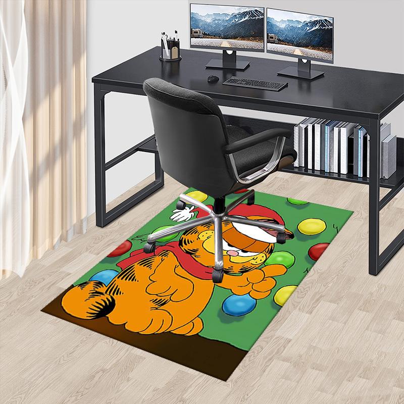 

1pc Garfield Christmas Edition Chair Mat, Non-Slip Rug for Office, Home Decor, Living Room, Bedroom, Game Room, Dormitory Carpet, Festive Gift, Univer 60cm by 90cm