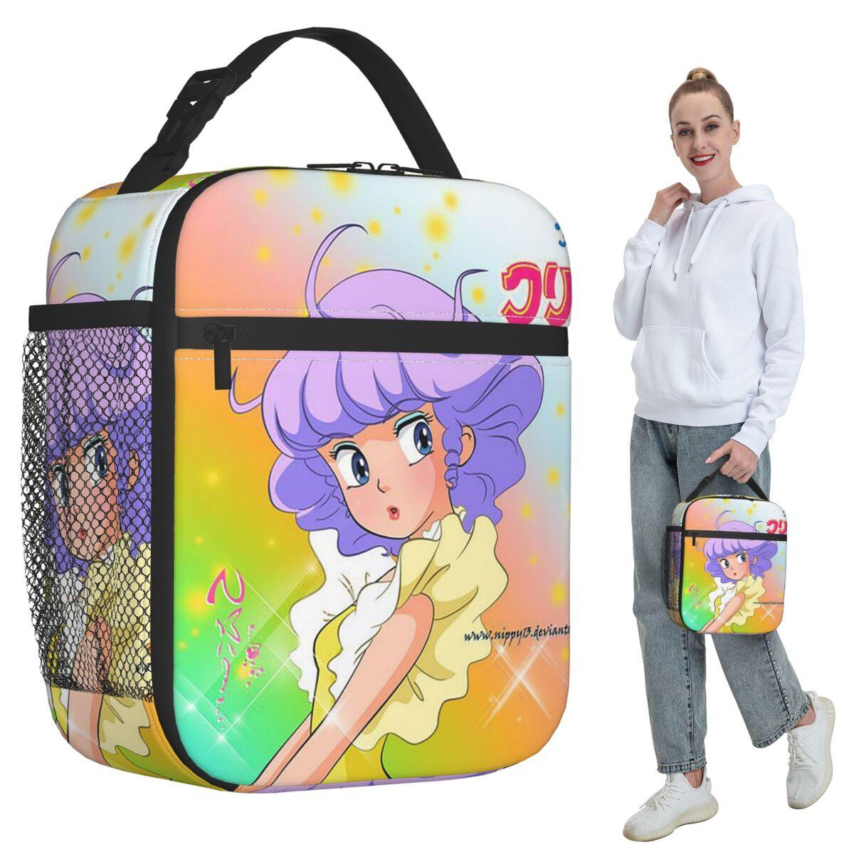 Creamy Mami Japanese Anime Insulated Lunch Bag for Women Office Cooler Thermal Food Box Tote Portable Lunch Boxes Container One Size