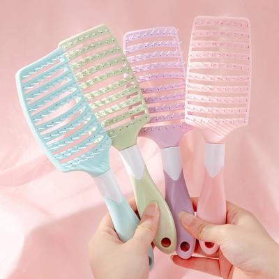 Large Curved Comb Rib Comb 1 Ventilated Detangling Brush for Dry Hair - Massaging Brush for All Hair Types - Styling Brush