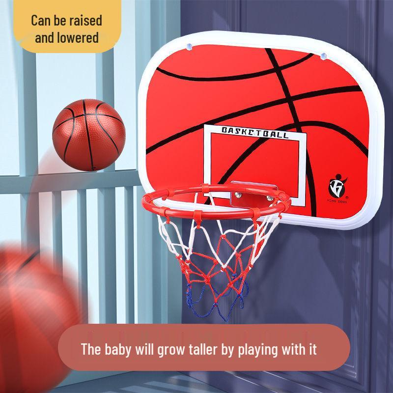 Adjustable Indoor Basketball Hoop & Ball Set for Kids Ages 3-6