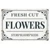 Sophie's Garden Floral Metal Wall Art Rustic Farmhouse Home Decor Vintage Sign
