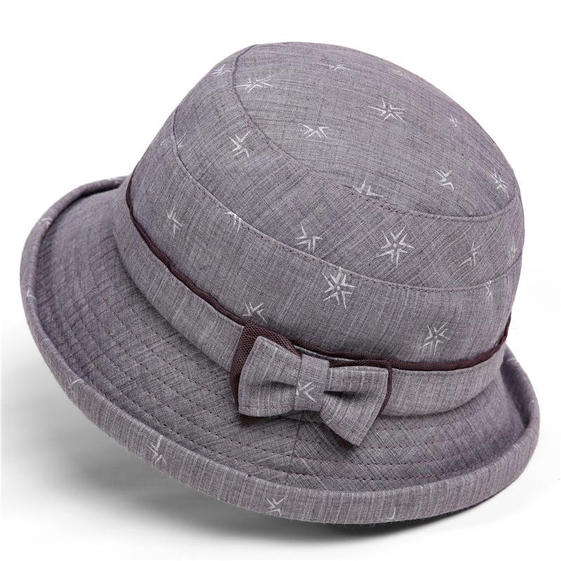 

Весна-Осень Повседневная Панама, Тонкая Удобная Универсальная Шапка Рыбака с Кружевным Узором и Бантом, Кепка для Защиты От Солнца M（56-58cm） светло-фиолетовый