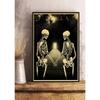 Simple Skull Posters Vintage Kraft Paper Prints Nostalgia Wall Sticker Home ation Bedroom Painting Fashion Bedroom Paint