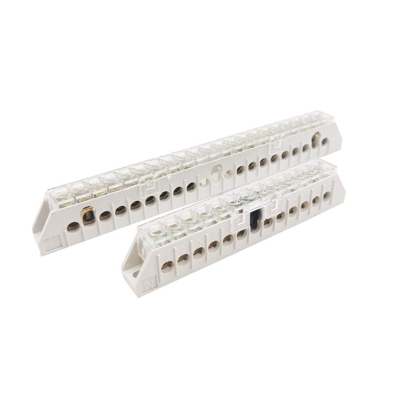 XP0709A White Transparent Cover Copper Terminal Blocks for Neutral and Grounding