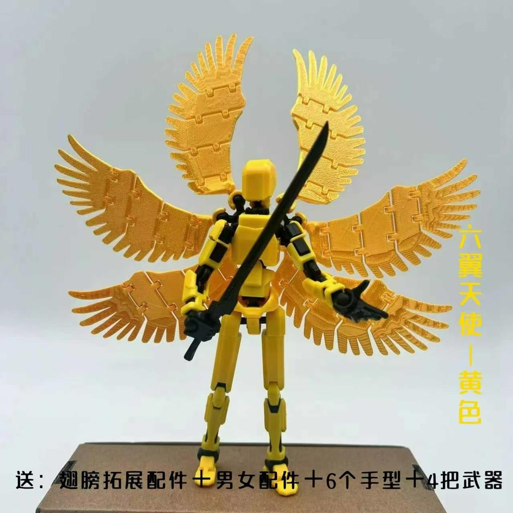 T 13 Full Joint Action Figure Cartoon Full Body Robot Eight Arms Desktop Decorations For Fans And Collectors Adjustable Joints