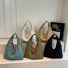 Japan and Korea Lazy Wind Washed Canvas Bag Large Capacity Shoulder Handbag Literary Youth Solid Color Commuter Cloth Bag