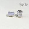 14k Gold-Plated Color-Preserving Crystal Spacer Beads for DIY Bracelets and Necklaces
