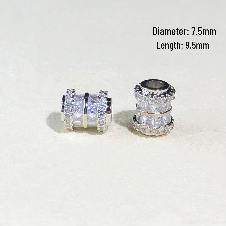 14k Gold-Plated Color-Preserving Crystal Spacer Beads for DIY Bracelets and Necklaces