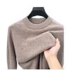 Men 100% Pure Wool Half Turtleneck Sweater, Warm Solid Knit Jumper for Autumn Winter Daily Wear