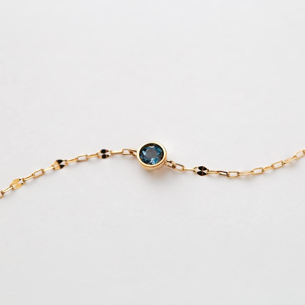 BLOOM November Birthstone K10 Yellow Gold London Blue Topaz Bracelet [WEB Exclusive] 0542-0590-0019-0000