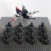 14pcs MOC Medieval Dwarf Warrior Elves Knights LotR Uruk-hai Orc Rohan Soldier with Witch King Leader Figure Building Block Toys