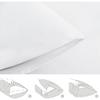 Aisbo King Size Pillow Cases Set of 2 - White King Pillowcase 2 Pack with Envelope Closure, Soft Brushed Microfiber Bed Pillow Case Cover, 20x36