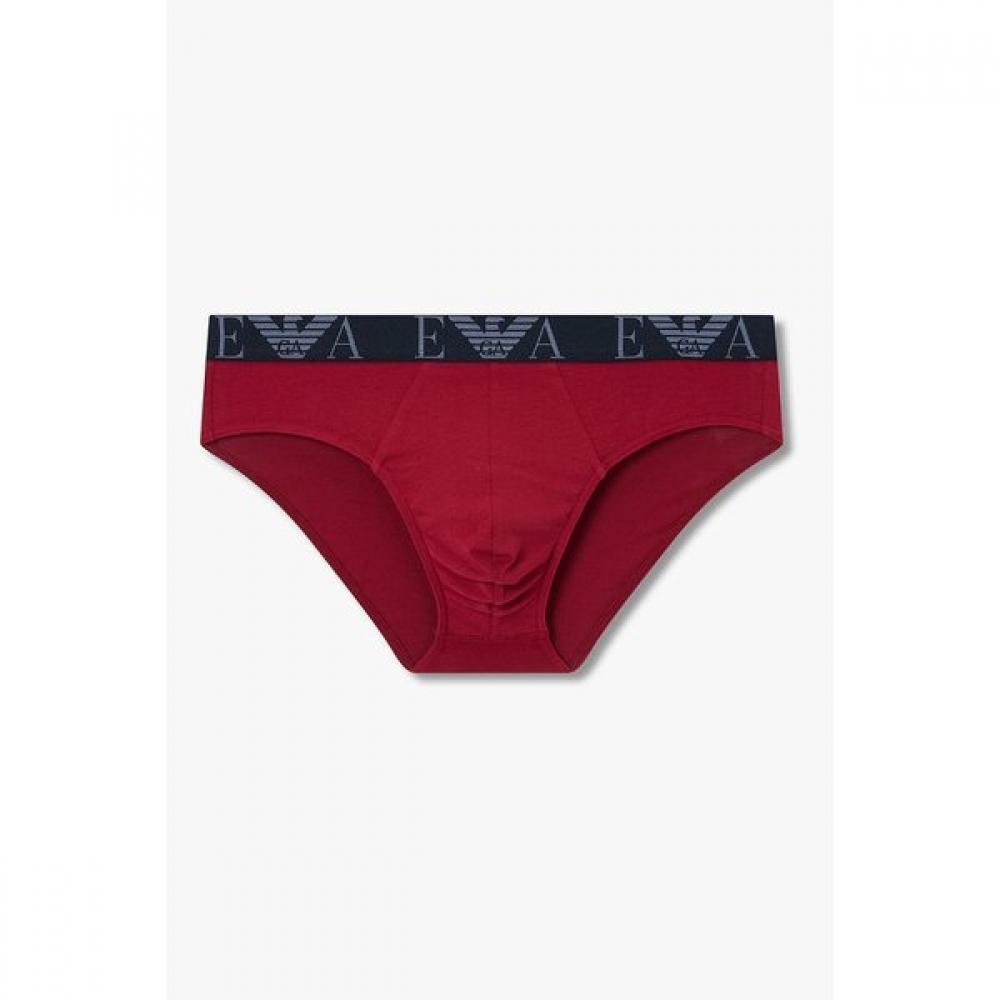 Emporio Armani Мужские хлопковые трусы с большим логотипом 0815311307 M(100)