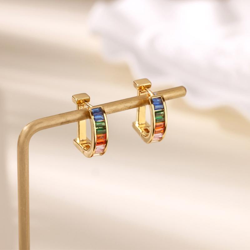 Fashion Exquisite Diamond-set Ear Buckle Earrings Women's Temperament Versatile Snake Earrings New