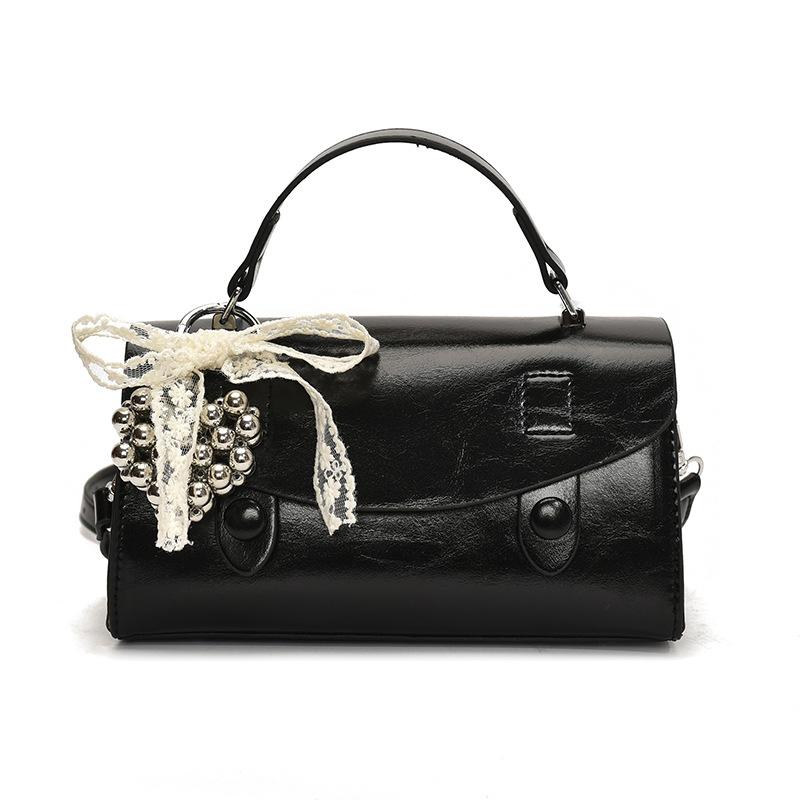 Commuter Portable Small Square Bag Women's New Solid Color Fashion Casual Versatile Shoulder Messenger Bag