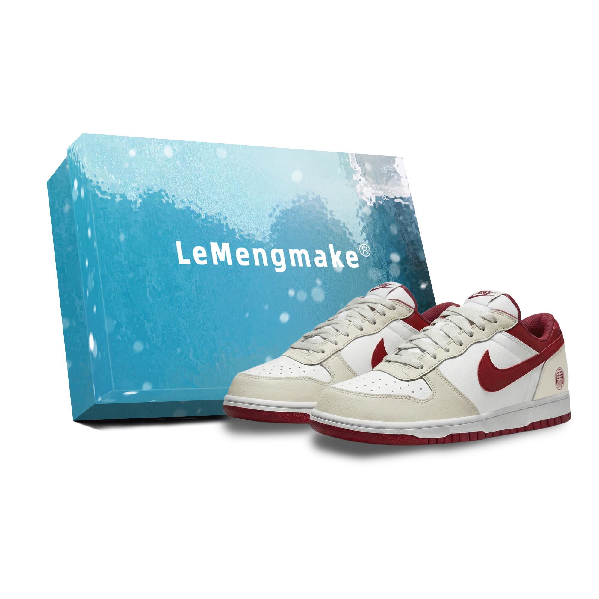 Nike Big Lemon Joy Low top Skateboard Shoes Men s Ecru 355152-150(Team399-S-BOX) 41