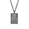 Collana Pendente Tarot da Uomo Hip Hop Acciaio di Titanio Catena Accessorio di Tendenza