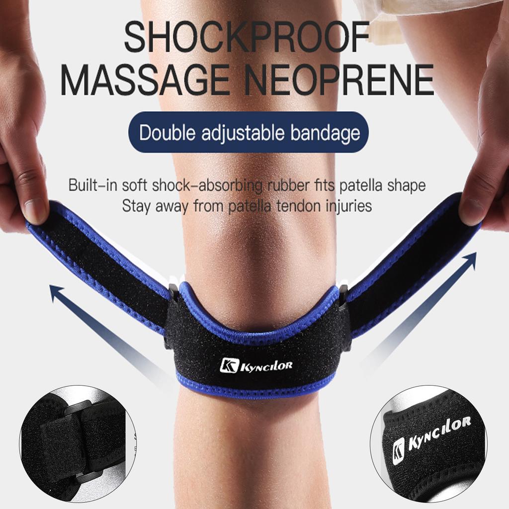 Sports Two-Way Compression Adjustment Patella With Eva Shock Absorption Cycling Running Basketball Meniscus Protection Knee Pads