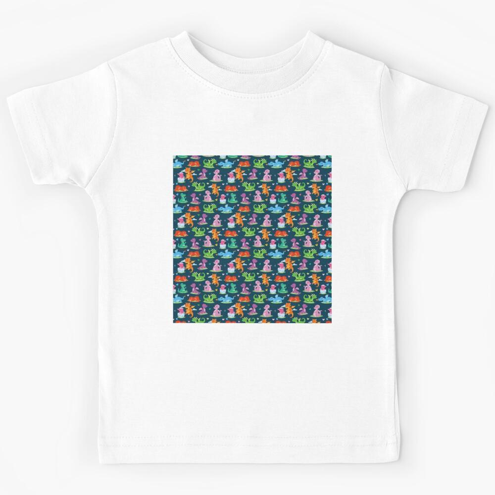 Dinosaur Patterns Dinosaur Baby Chiffon Top Kids T-Shirt 100