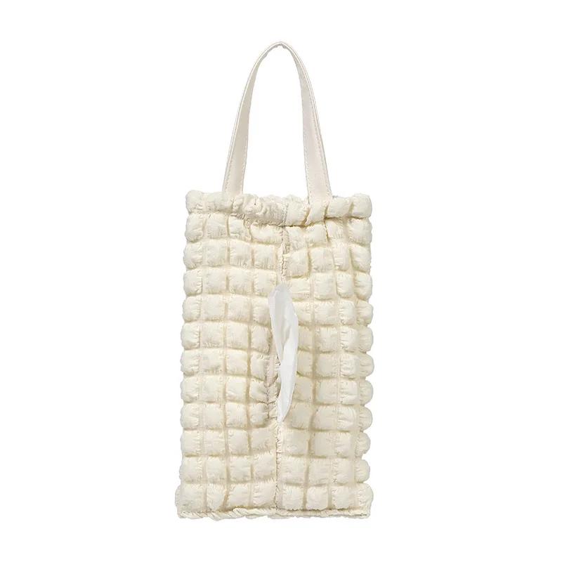 Hanging Tissue Cover Car Tissue Box Cute Living Room Lanyard Napkin Bag Toilet Creative Car Tissue Bag