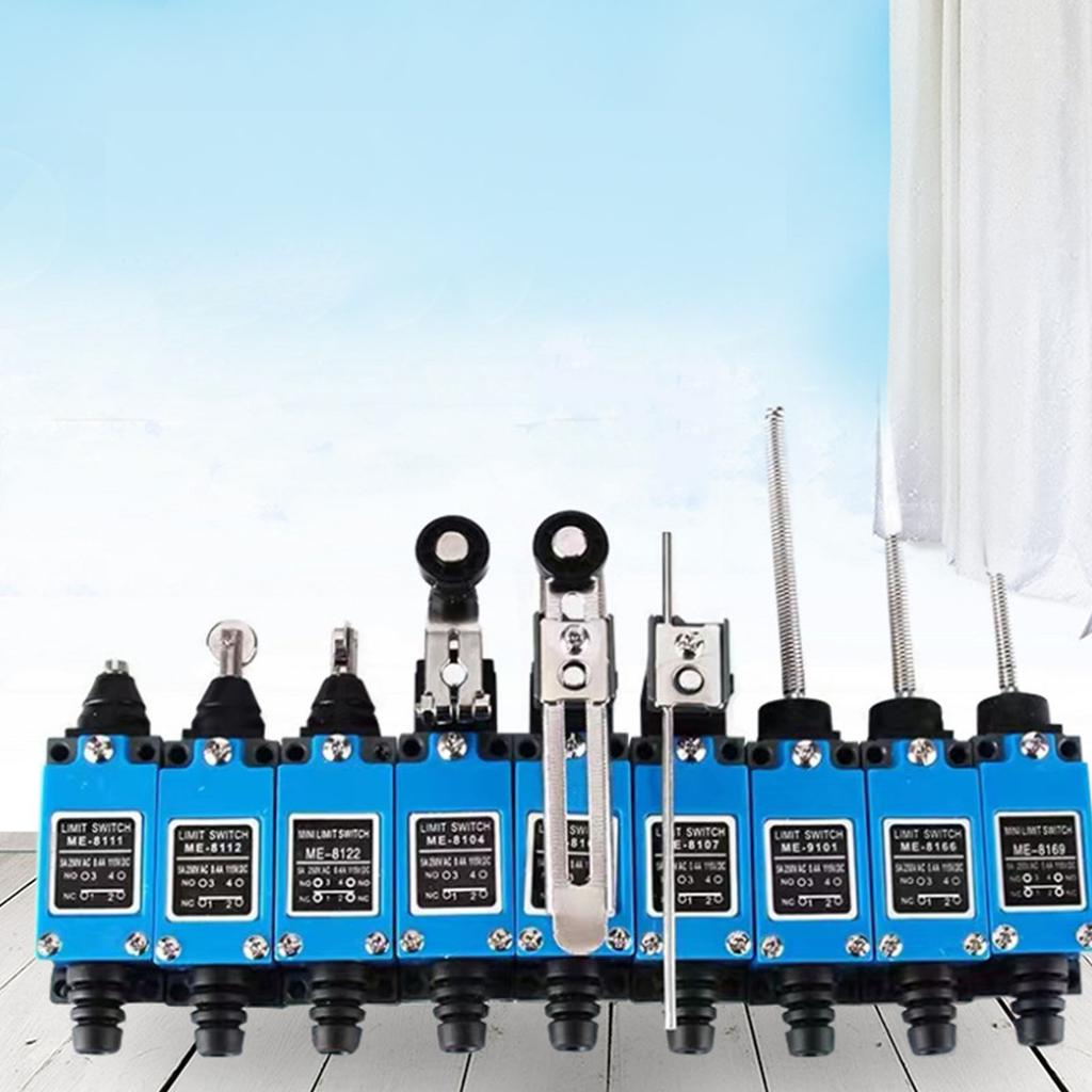 Momentary Limit Switch Silver Alloy Contact IP65 Waterproof Adjustable Roller Lever Limit Switch for Mechanical