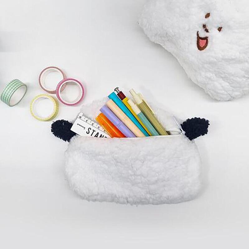 Mini Smile Character Soft White Pouch