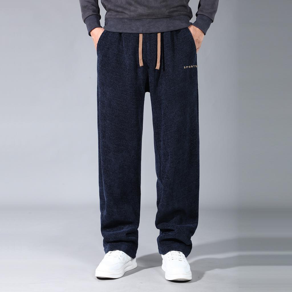 Plus-size Long Pants, Spring and Autumn Straight-leg Pants, Loose Casual Pants, Men's New Sports Pants