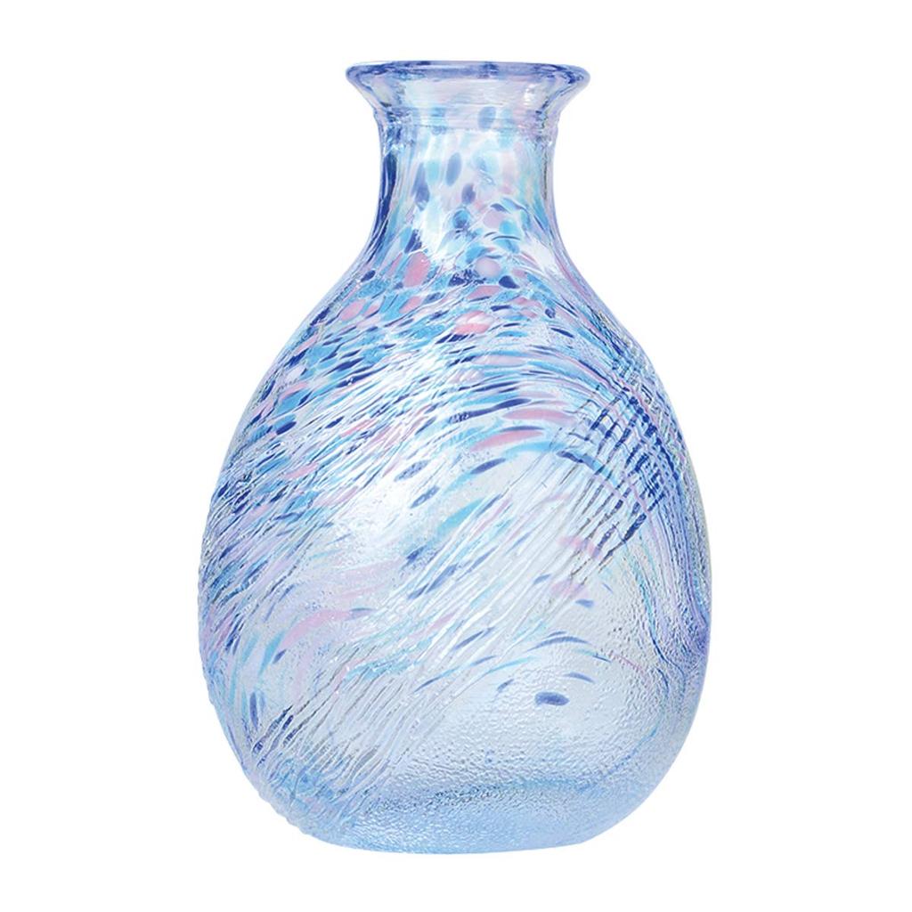Toyo Sasaki Glass Sake Bottle, 250ml, Made In Japan, Katakuchi Bowl, WA171