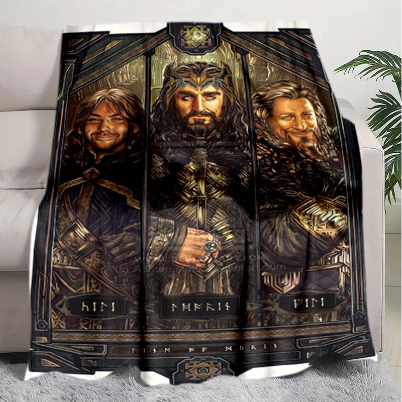 1PC The Lord of the Rings blanket, all-season lightweight home office outdoor nap multifunctional blanket, Christmas gifts