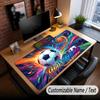 Soccer Theme Custom Mouse Pad Personalized With Name Text Customized Desk Mat For Office Home Decor