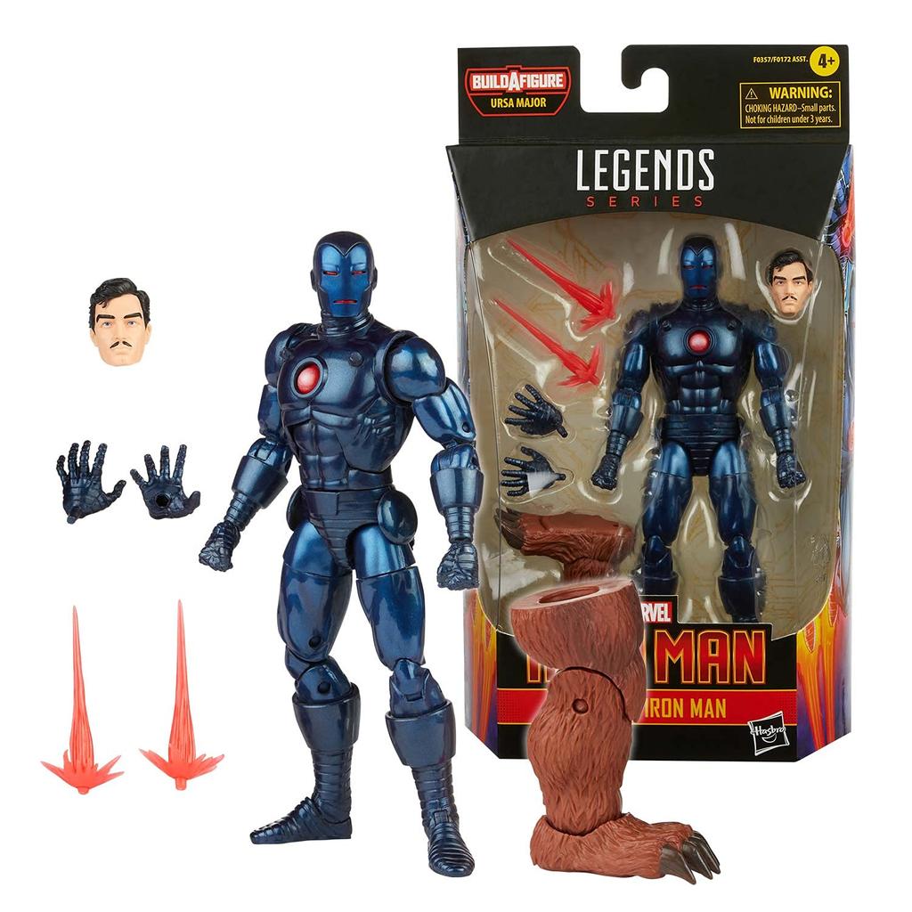 Hasbro Marvel Legends Series Iron Man Comics Stealth Iron Man 6-inch Action Figure F0357, Authentic, with Build-A-Figure Parts