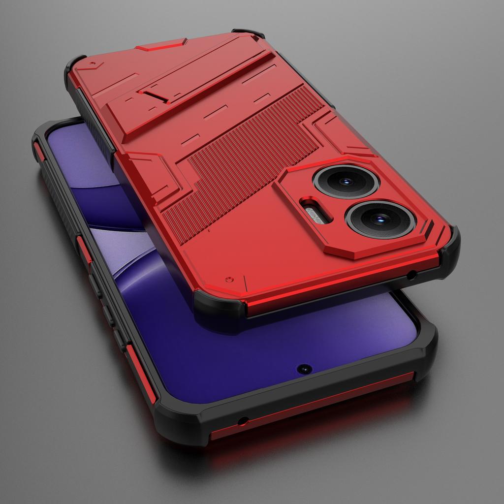Etui PC + TPU z podstawką do Xiaomi Poco F7 5G/Redmi Turbo 4 Pro 5G, odporne na wstrząsy