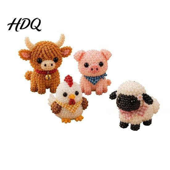 Handmade Beaded Animal Kit 1 Set 3D DIY Kit Beading Art Craft E