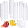 Small Wine Glasses 200 Pieces Stemless Wine Glass 2 Ounces Stackable Cocktail Tastings Cups For Champagne Vodka Sample Birthday
