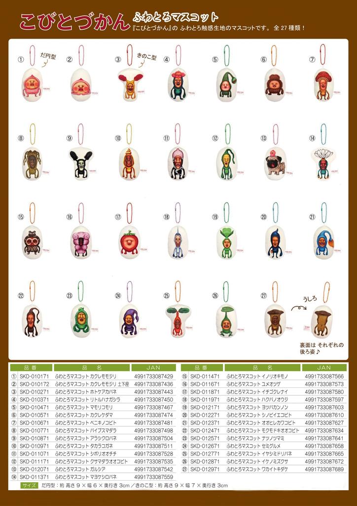 Kobito Zukan Fluffy Mascot Yumeotoge