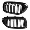 Zealhot Riñón Delantero Compatible con BMW Serie 5 550i Parrilla de Riñón Negra Parrilla, G30, G31, G38, 525i, 530i, 540i, (2018-2020), (Lustroso (Doble))