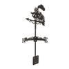 Vintage Design Black Metal Weather Vane, Wind Direction Indicator for Home Garden Decor