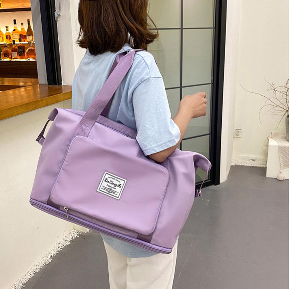 Foldable Travel Bag, Large Capacity Luggage Bag, Dry and Wet Separation, Swimming and Fitness Bag, Waiting for Delivery Bag-mw