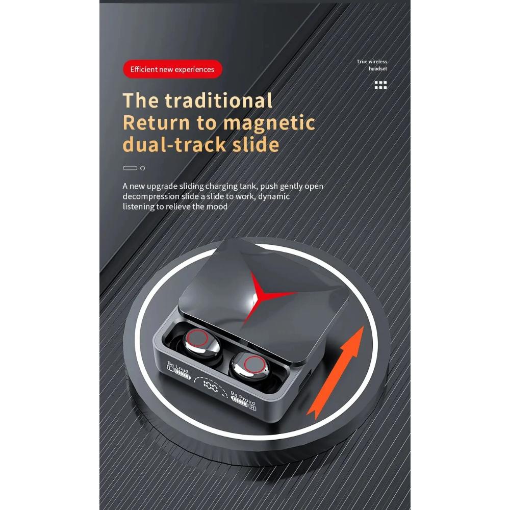 2025 Original TWS M90 Drahtlose Kopfhörer Schiebeabdeckung Gaming-Ohrhörer Bluetooth 5.3 Sport-Ohrstöpsel Musik-Headsets Für iPhone Xiaomi