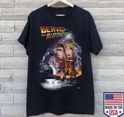 Back To the Future Beavis and Butthead Unisex Full Size Shirt