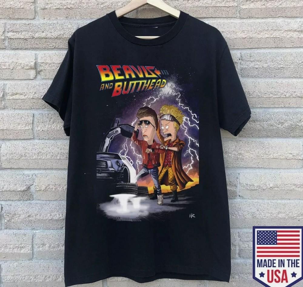 

Назад в будущее Бивис и Баттхед Унисекс полноразмерная футболка 2XL