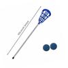 Metal Shaft Crosse White Netting with Netted Head Smooth Finished Team