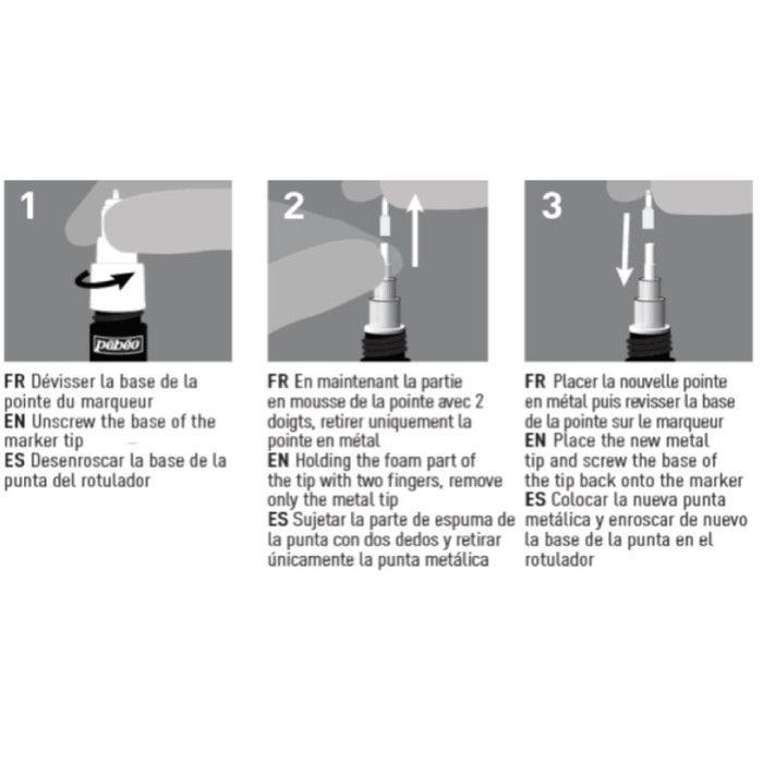 Kožený fix - PEBEO - Setacolor - Jemný hrot - Nesmazatelný - K dispozici několik barev