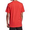 Adidas Originals Mono Allover Print Logo Graphic Crew Neck T-Shirt Men Tops Orange FM3426