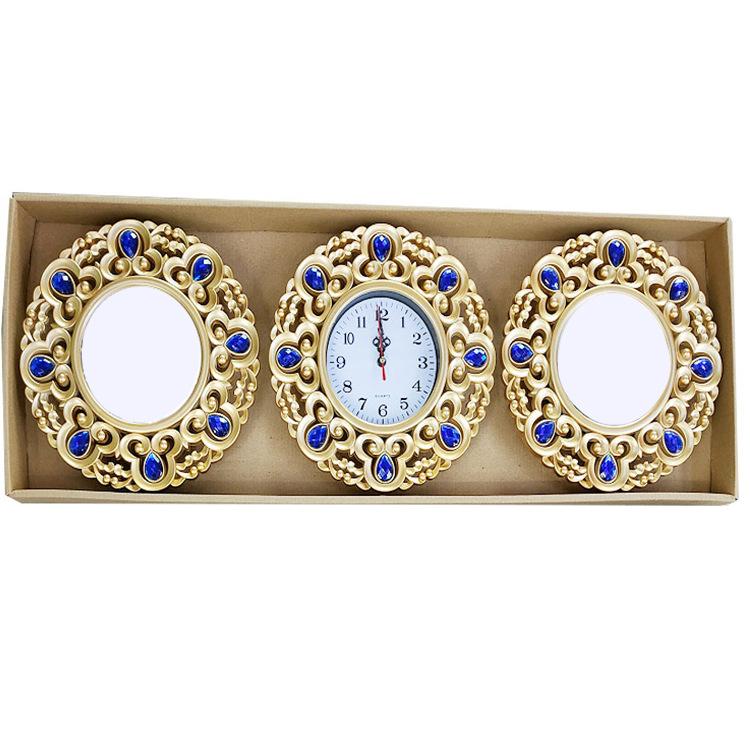 Living Room Wall Clock Home Table Sofa Background Wall Clock Modern Minimalist Abstract Art Wall Clock Triple Wall Clock