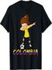 Maglietta Dabbing Colombia, Ragazza Calcio 2018, Maglietta da Calcio