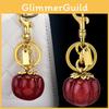 Persimmon Collection Keychain For Bags With Electroplated Metal Finish For Women