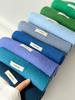 Quiet high-grade blue scarf wool women's autumn and winter warm knitted versatile women's scarf