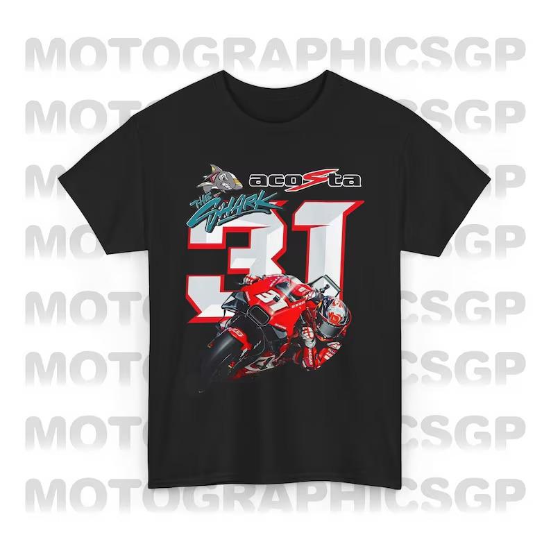 Unisex shirt Cotton Oversize Large Size MotoGP Pedro Acosta 31 T-Shirt, KTM Racing Shirt Road Racing, GP Champion